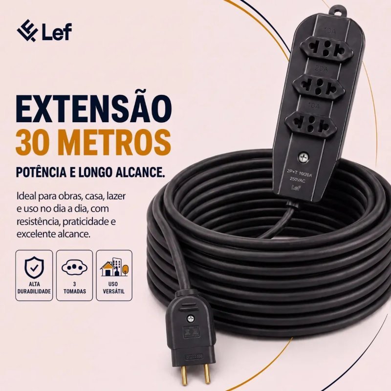 Extensão Profissional 10A/20A 30m