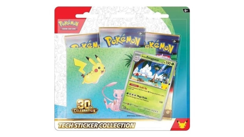 Pokémon Tcg: 30th Tech Sticker Alolan Exeggutor En