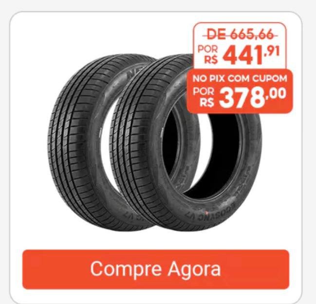 Kit 2 Pneus 185/65 R15 Neupar EcoSync V7 88H Novos Aro 15