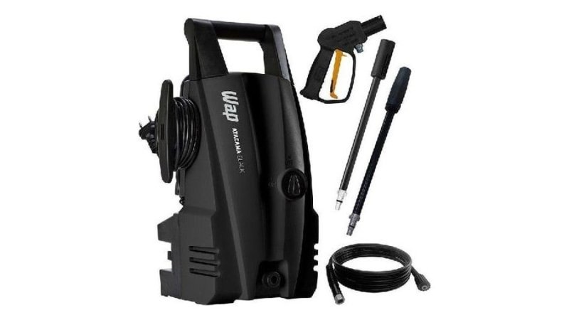 Lavadora de Alta Pressão Wap Atacama Black Potência 1400W Pressão 1500Psi Motor Universal