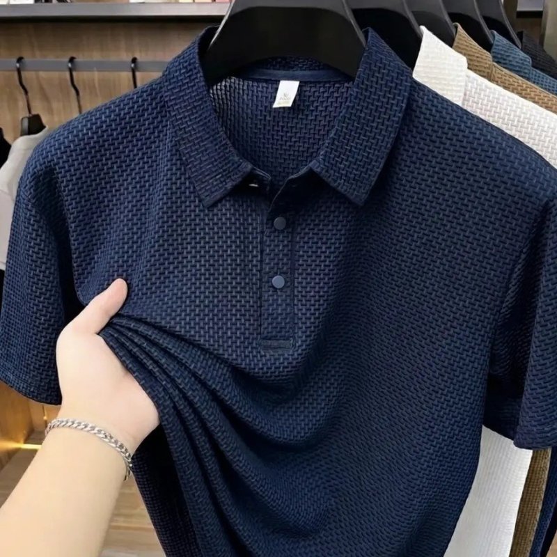 Camisa Polo Texturizada Masculina Old Money Casual Premium (P ao G1)