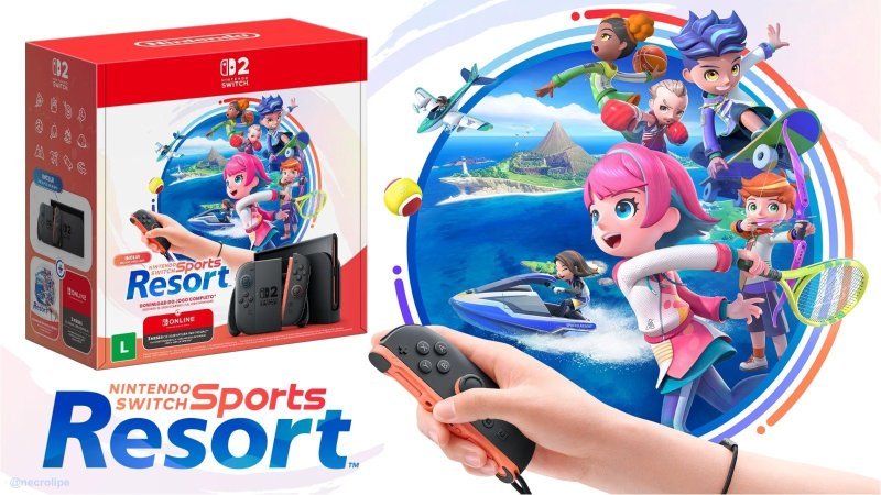 Bundle Nintendo Switch 2 – Nintendo Switch Sports Resort + Frete Grátis