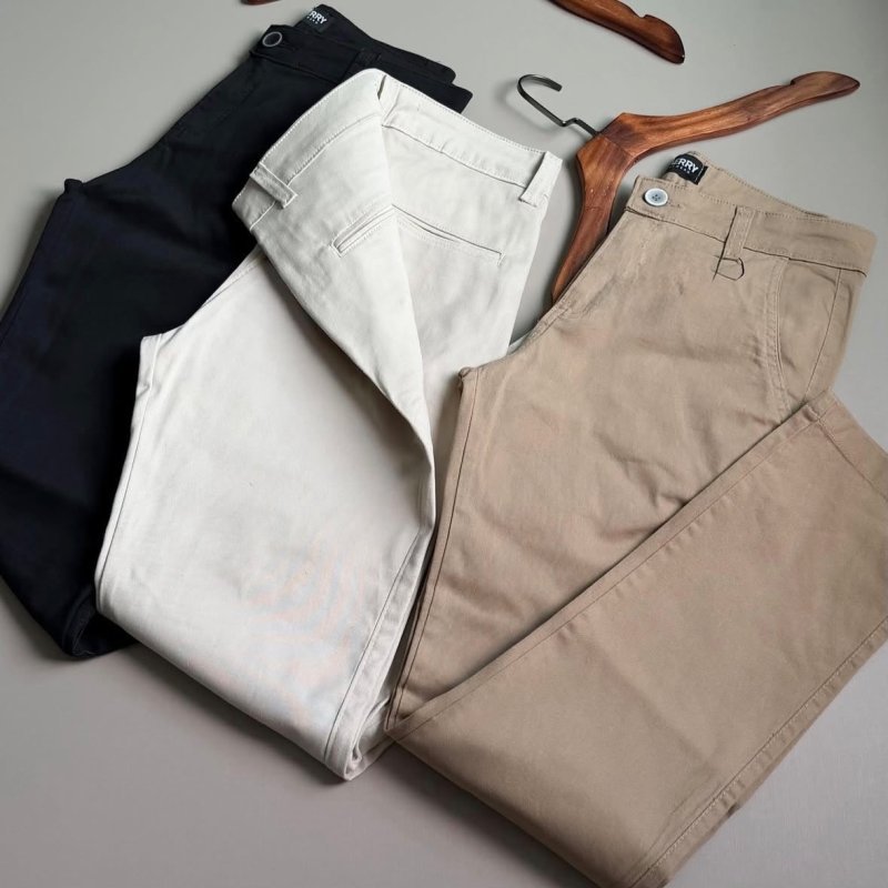 Calça Sarja Social Esporte Fino Bolso (38 ao 48)