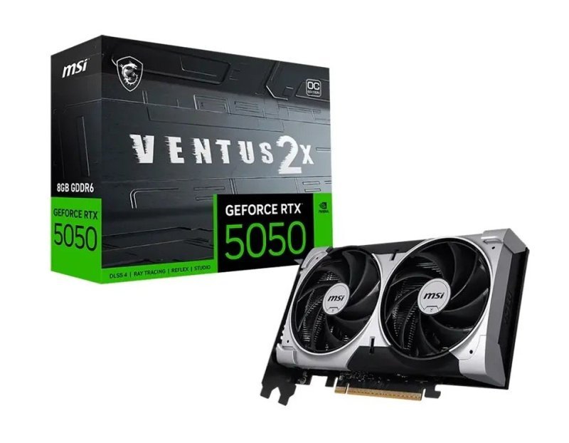 Placa de Vídeo MSI RTX 5050 Ventus 2X OC 8GB