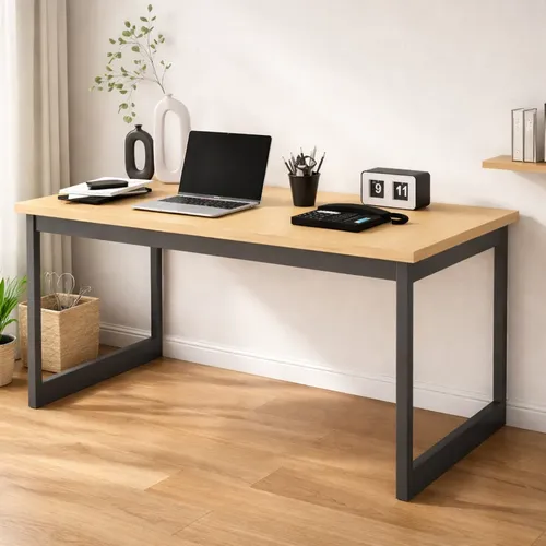 Mesa Escritório Industrial 150x60 Reforçado Ferro