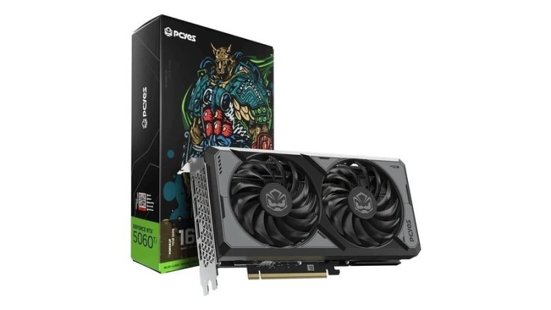 Placa de Vídeo PCYES GeForce RTX 5060 Ti, 16GB, GDDR7