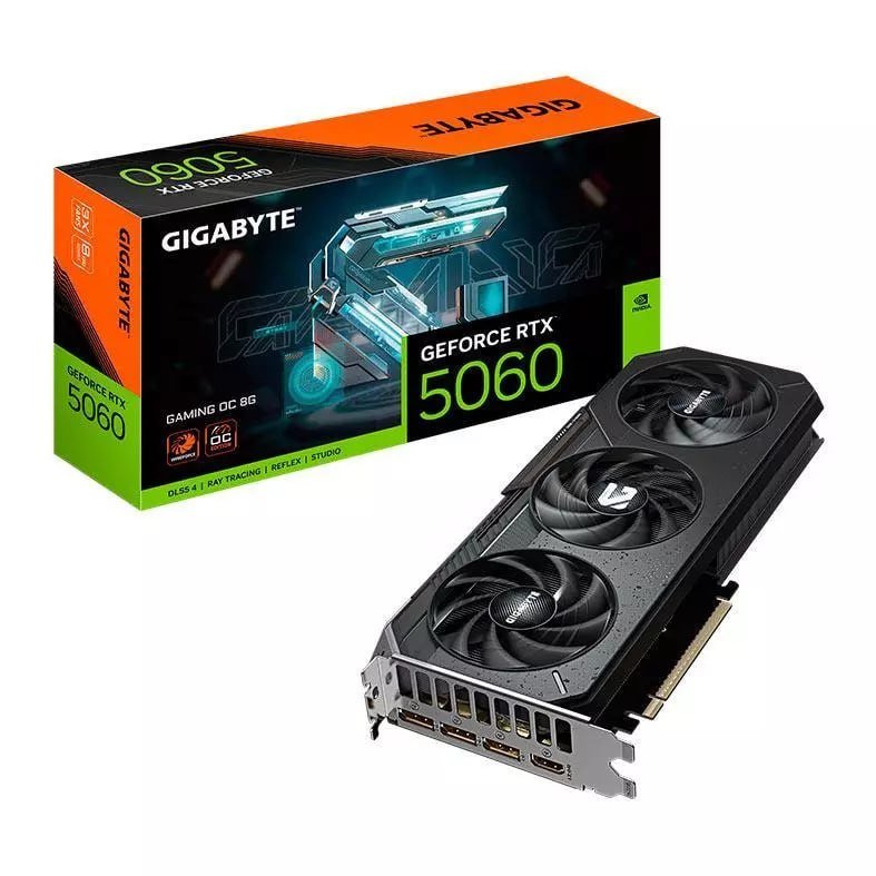 Placa de Video Gigabyte GeForce RTX 5060 Gaming OC, 8GB, GDDR7