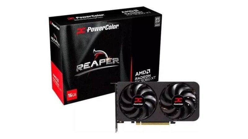 Placa de Video PowerColor Radeon RX 9060 XT Reaper, 16GB, GDDR6