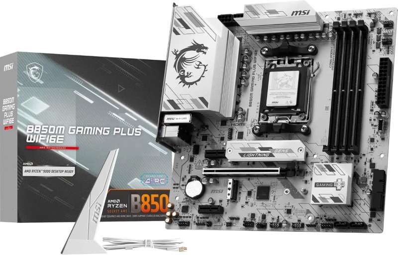 MSI B850M GAMING PLUS WIFI6E Placa Mãe AM5 DDR5 M.2 USB 3.2