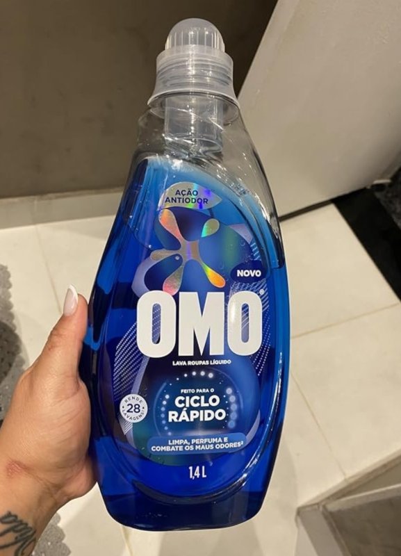 Lava-Roupas Líquido Omo Ciclo Rápido Ação Antiodor Frasco 1,41