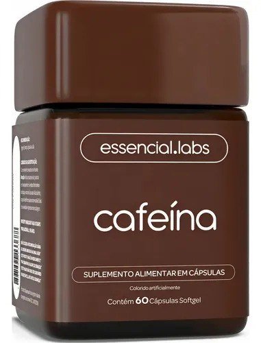 CAFEÍNA 100% PURA 200mg por Cápsula - 60 Cápsulas Softgel - Termogênico com Fórmula Concentrada para a Máxima Absorção