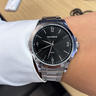 Relogio Mondaine Masculino Ref: 83515g0mvne3 Casual Prateado