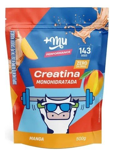 Creatina +Mu em pó sabor Manga x 500g