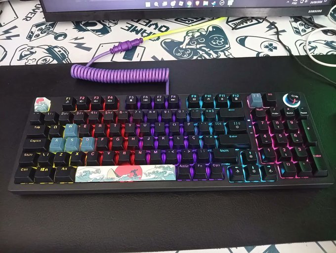 Teclado Mecânico Gamer New Hero Warlock - Switch Blue + Frete Grátis