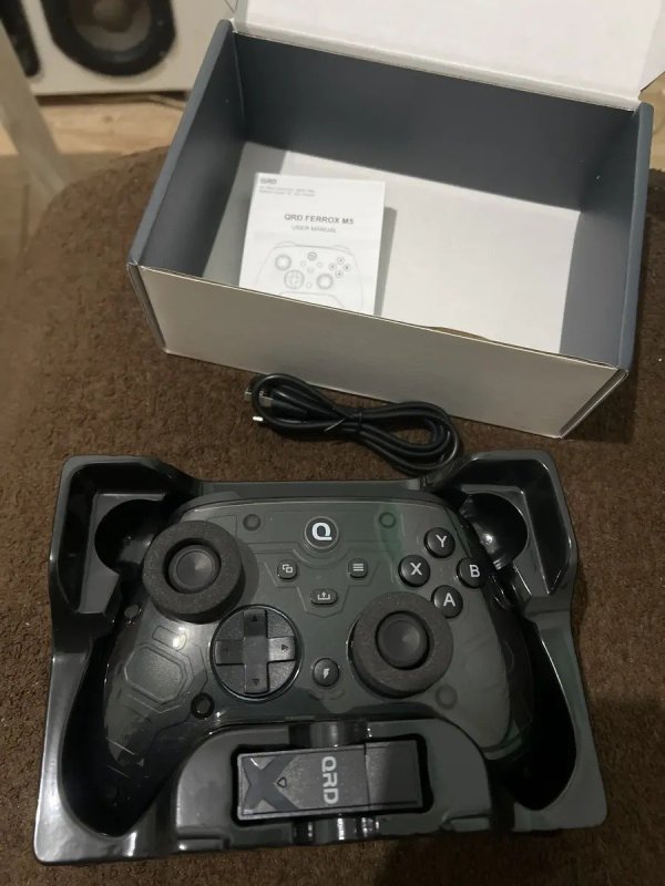 Controle Sem Fio QRD Ferrox M5 Hall Effect para Xbox, PC e Smartphone + Frete Grátis
