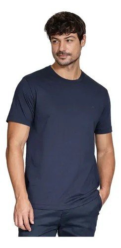 Camiseta Aramis Gola Careca Marinho