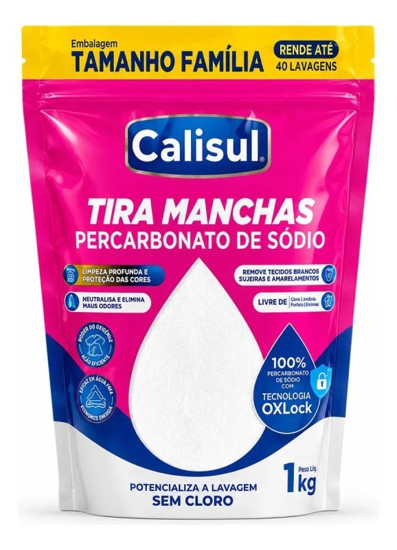 Percarbonato de Sódio 100% Tira Manchas Calisul 1kg