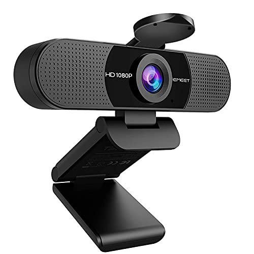 EMEET Webcam 1080p com microfone, câmera Web C960