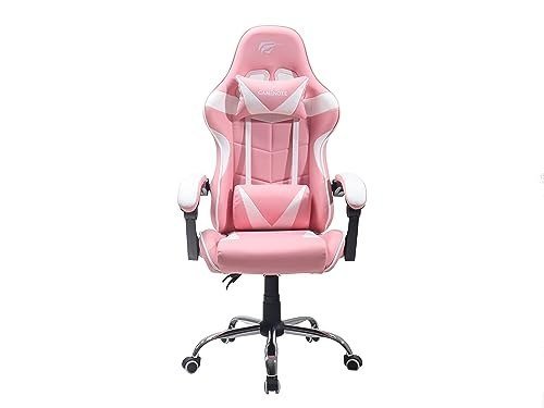 CADEIRA GAMER HAVIT - GC933 ULTIMATE - ROSA E BRANCA (PINK)