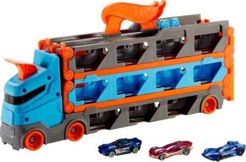 Hot Wheels City Pista de Brinquedo Reboque de Pista de Corridas para crianças a partir de 4 anos