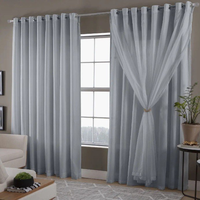 Cortina Luxo Para Sala Quarto 4,00 X 2,60 Voil/voal