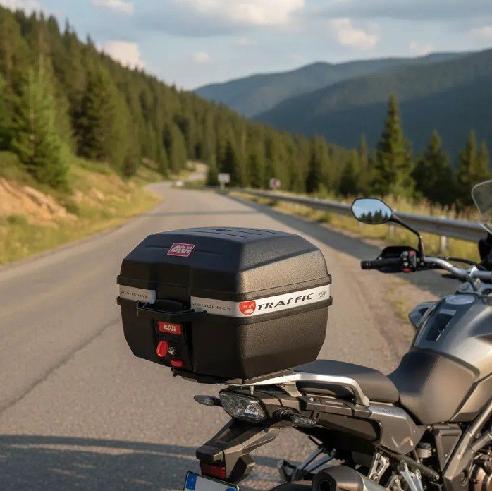 Bau Bauleto Givi Monolock 27 Litros E27m Traffic Preto + Frete Grátis