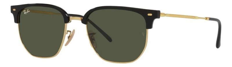 Lente solar unissex de proteção UV Ray-ban Clubmaster 0rb4416