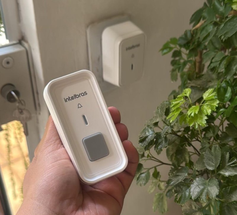Campainha Sem Fio Intelbras Cib 101 Com Protetor 2 Entradas