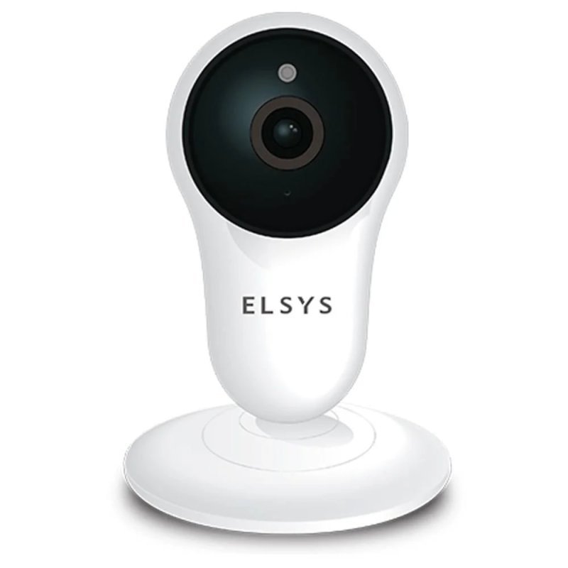 Câmera de Segurança Elsys Wi-Fi, Micro SD de Até 128GB, Full HD, Visão Noturna 10M, Branco/Preto Elsys ESC-WY3F