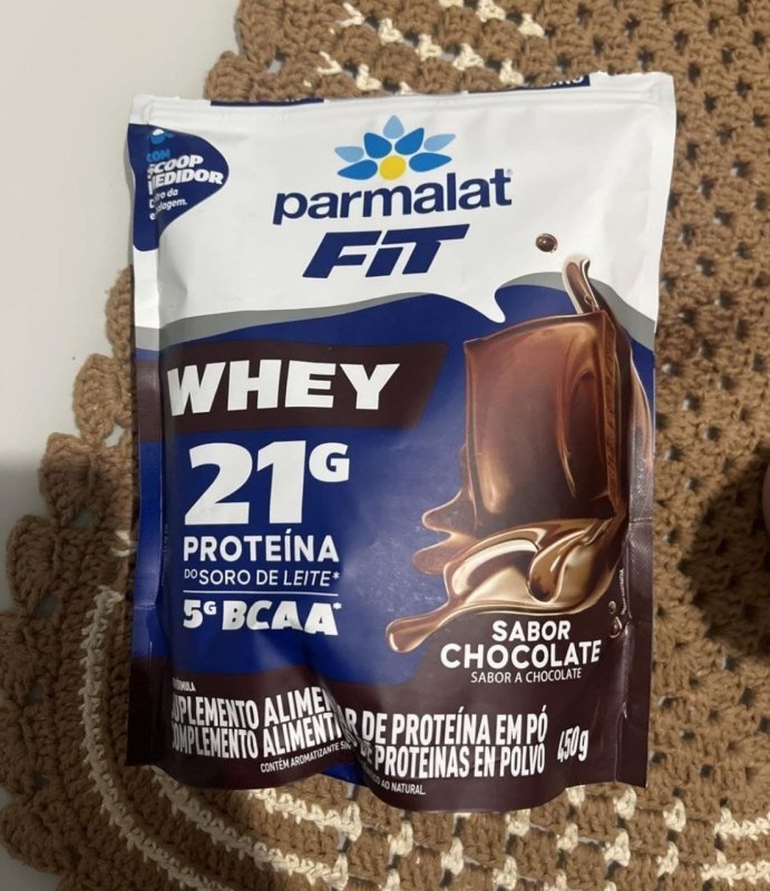 Whey Protein Concentrado Chocolate Parmalat Fit 450g