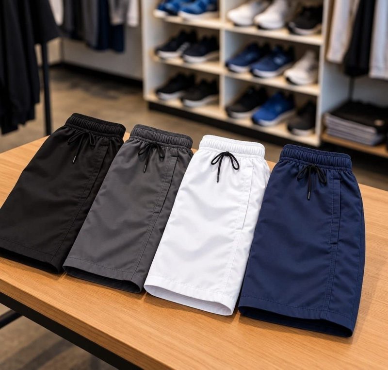 Kit 4 Bermudas Tactel Academia Praia Shorts Elastano Bolsos