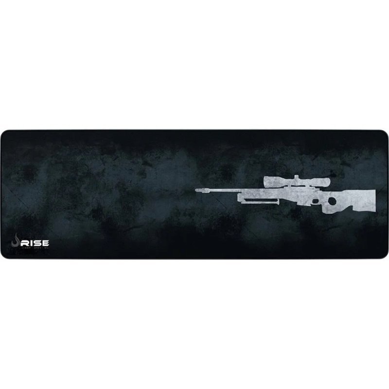 Mousepad Gamer Rise Mode Speed, Sniper, Estendido (900x300mm), Cinza, Borda Costurada RG-MP-06-SPG