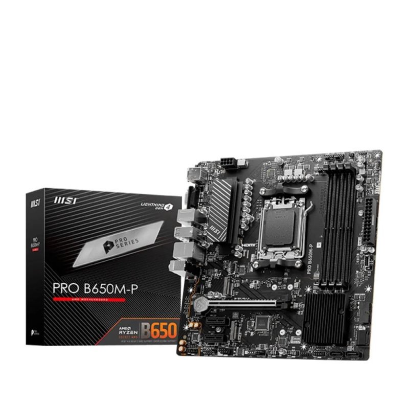 Placa Mãe MSI Pro B650M-P, AMD AM5, M-ATX, DDR5