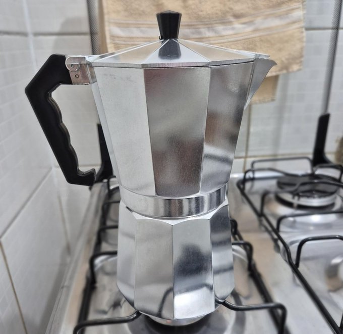 Cafeteira Italiana Mimo Style Moka de Aluminio 450ml + Frete Grátis