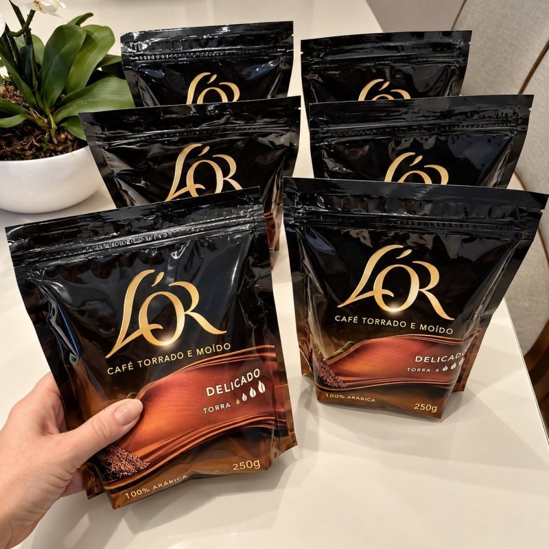L'OR Café Torrado E Moído Delicado Torras 100% Arábica L'Or Sachê 250 G + Frete Grátis