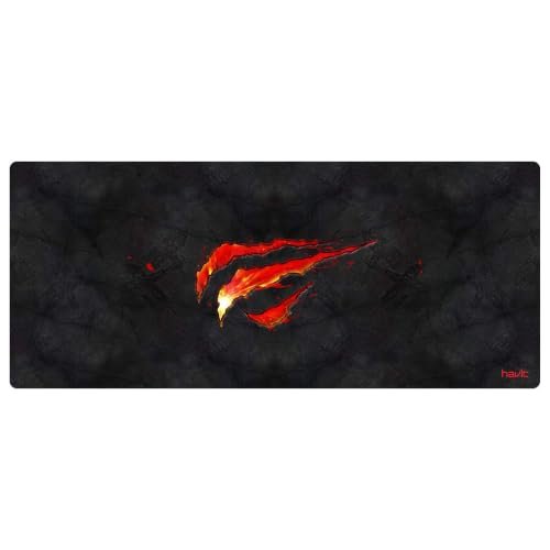 Havit Mouse Pad Grande 70 X 30 Cm Gamer, Hv-MP861, Movimento Suave e Preciso, Costurado, Preto