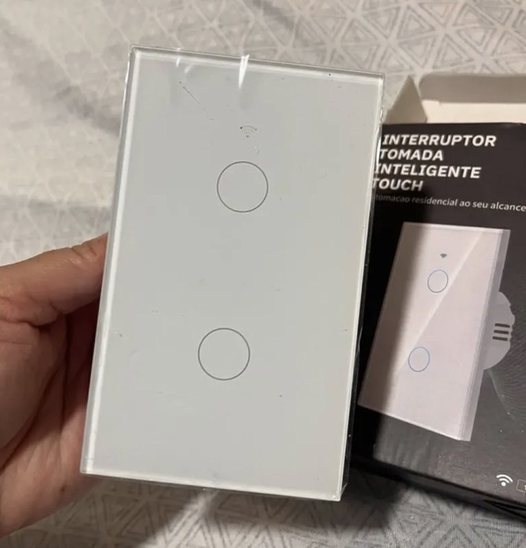 Forestory Interruptor Inteligente Dimmer WiFi 2 Botões Touch Alexa