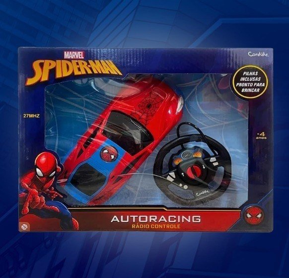 Candide, Carrinho de Controle Remoto com três funções, Homem-Aranha Autoracing