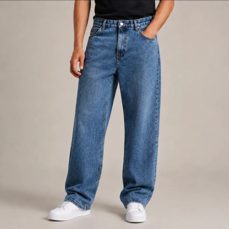 Calça Jeans Over Size Masculina Estilo Qualidade Premium