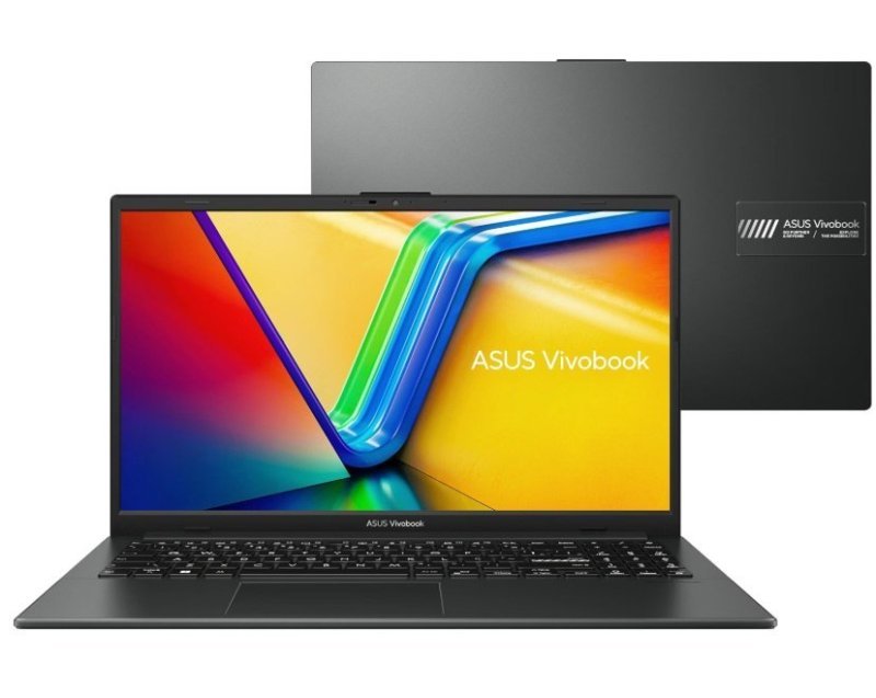 Notebook ASUS VivoBook Go 15, AMD RYZEN 5 7520U, 8GB + 256GB, KeepOS, Tela 15,6" FHD, Mixed Black