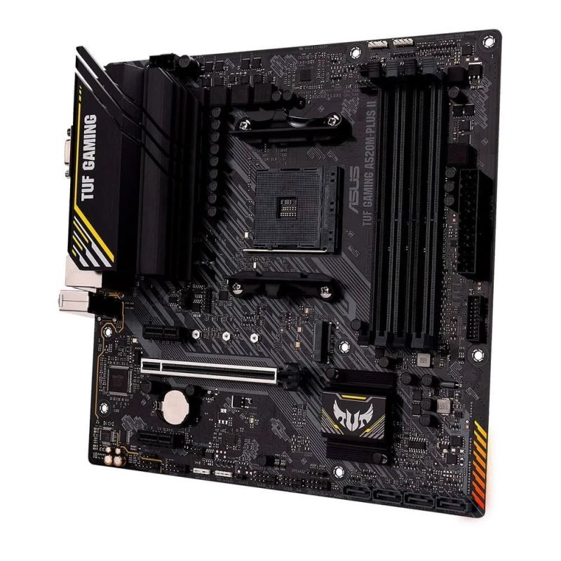 Placa-Mãe ASUS TUF GAMING A520M-PLUS II, AMD AM4, mATX, DDR4, Preto 90MB17G0-M0EAY0