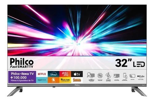 Smart Tv 32 Philco Roku Tv Dolby Áudio Hdr10 P32crb