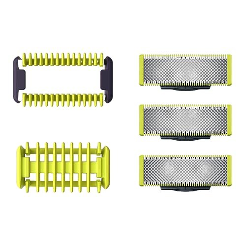 Lâminas de Reposição Originais Philips OneBlade QP630/51 Aço Inoxidável - Pacote com 3 un