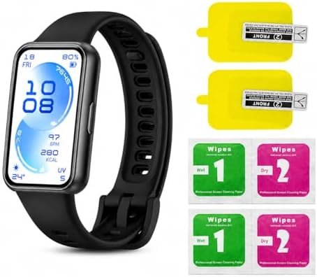 Película TPU Gel para Huawei Band 11/11 Pro, Transparente, com 2 Unidades e Lenços de Limpeza