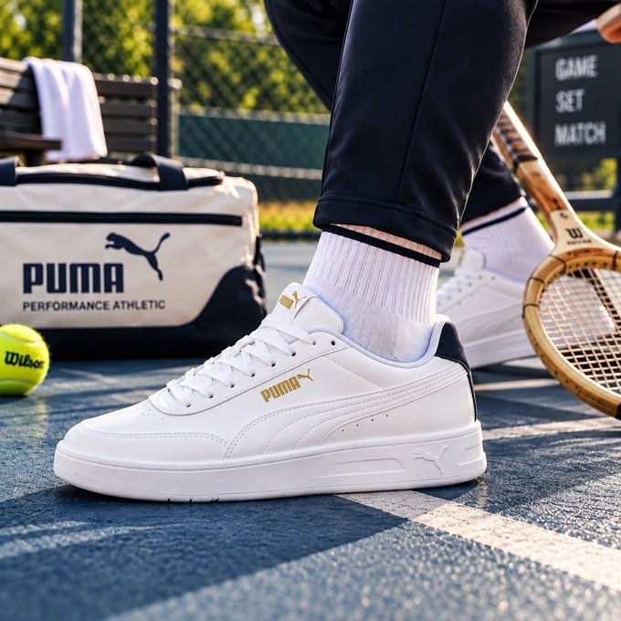 Tênis Puma Court Classic Clean BDP (5 cores) + Frete Grátis