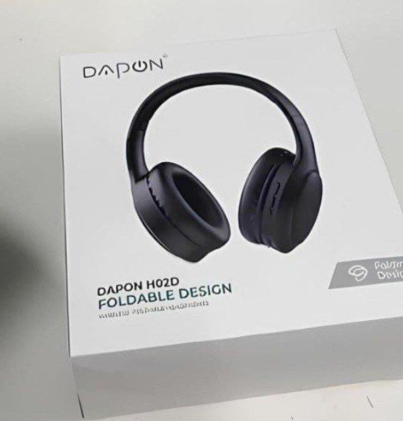 Fone De Ouvido Headphone Dapon H02D Bluetooth 5.1 Over-ear 22h Preto