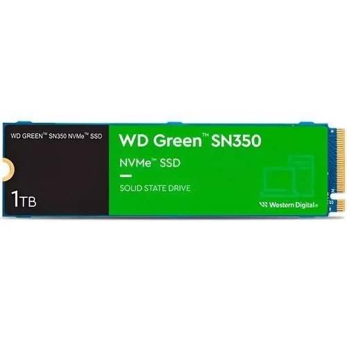 Ssd 1tb Western Digital Green Sn350 Nvme, Gen3 M.2 2280 Azul Verde-escuro