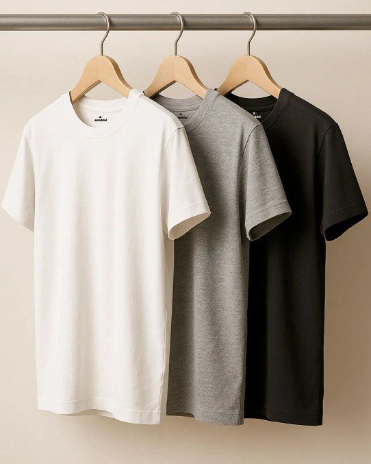 Kit 3 Camisetas Algodão Dia Dia Sandrini Básica Conforto + Frete Grátis