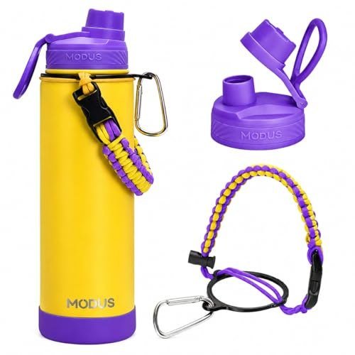 Garrafa Térmica 750ml – 24h Gelada, Alça Paracord, Base Antiderrapante
