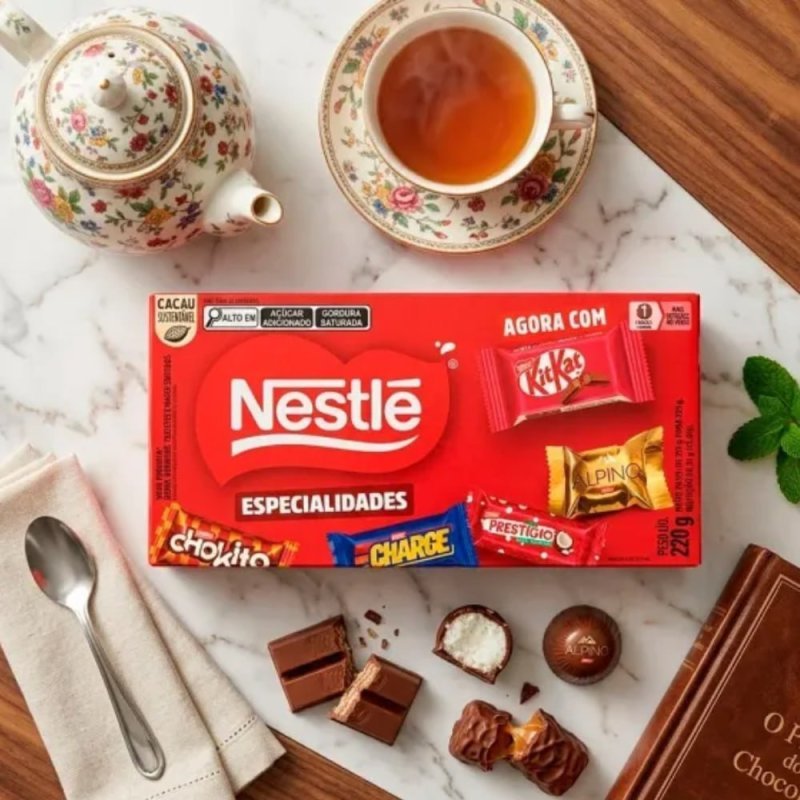 Caixa Bombom Bombom Nestlé Especialidades 220g